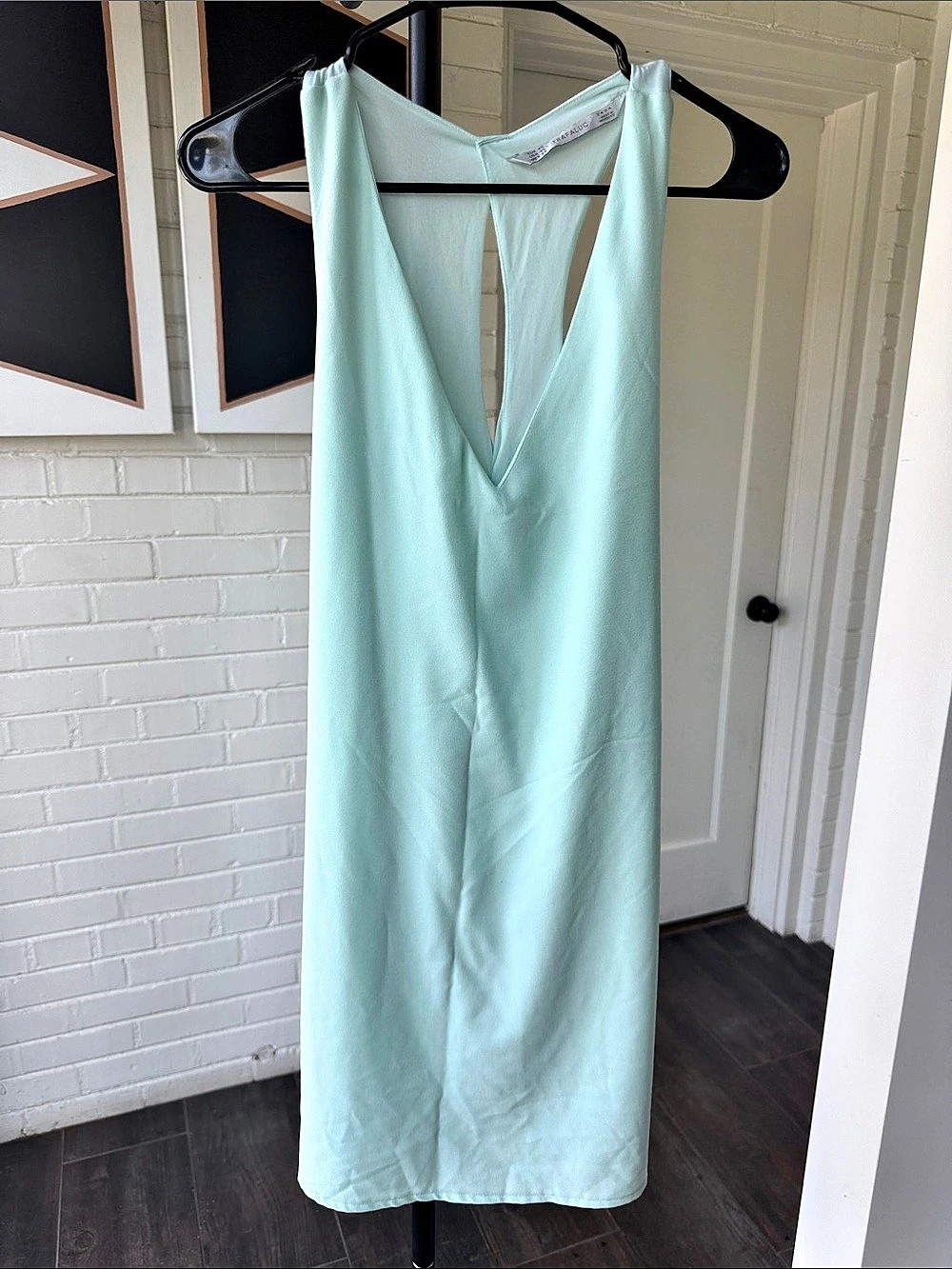 Zara Sleeveless Maxi Dress in Green Like New